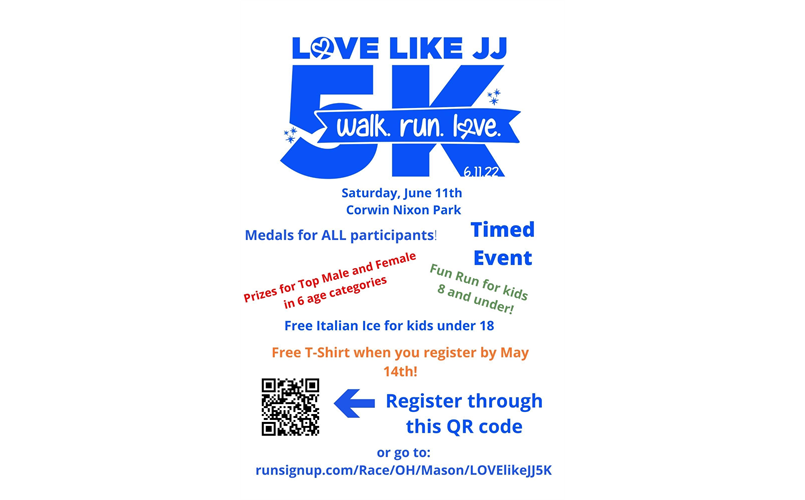 Love Like JJ 5K- proceeds support the Adaptive Ball Fields